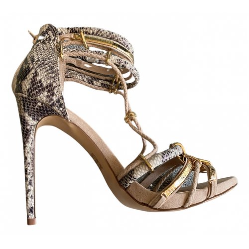 Pre-owned Kurt Geiger Leather Sandals In Gold