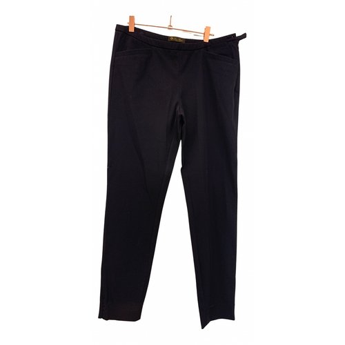 Pre-owned Loro Piana Straight Pants In Black