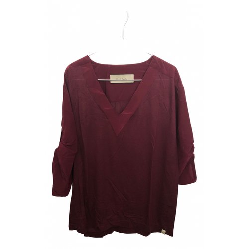 Pre-owned Paul Smith T-shirt In Burgundy