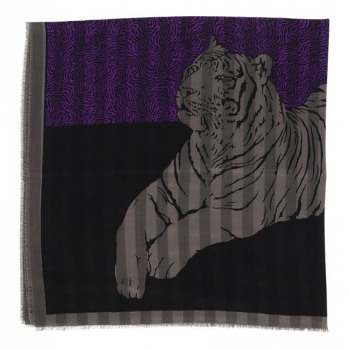 Pre-owned Krizia Wool Scarf In Multicolour