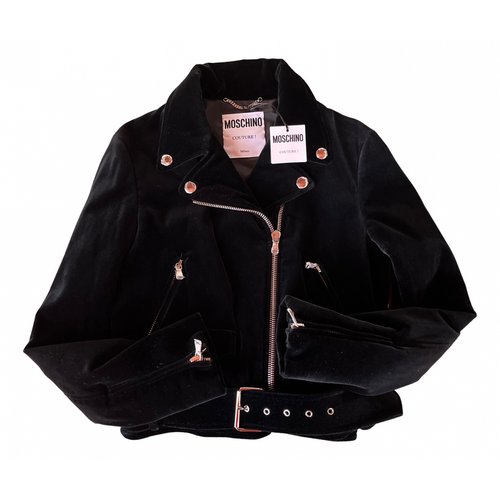 Pre-owned Moschino Velvet Jacket In Black
