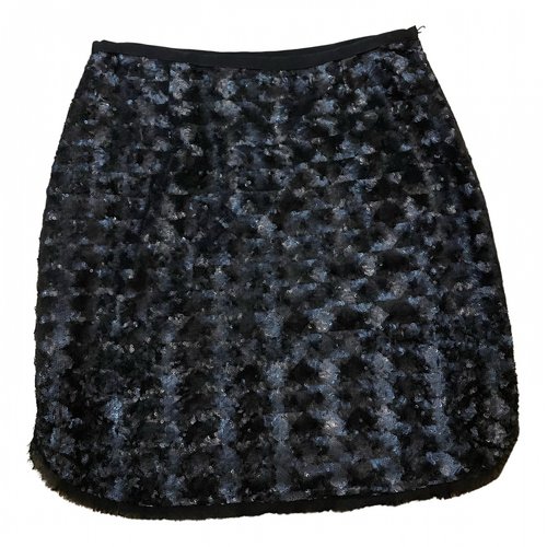 Pre-owned Comptoir Des Cotonniers Glitter Mini Skirt In Black