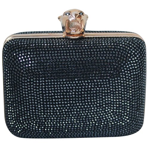 Pre-owned Stark Leather Clutch Bag In Black