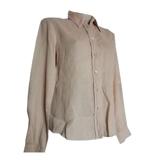 Pre-owned Fay Linen Shirt In Beige