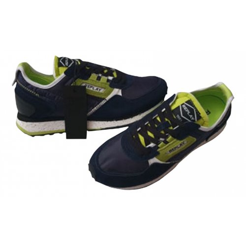 Pre-owned Replay Low Trainers In Blue