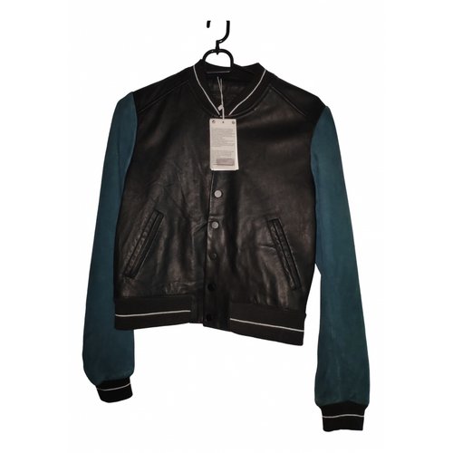Pre-owned Comptoir Des Cotonniers Leather Jacket In Black