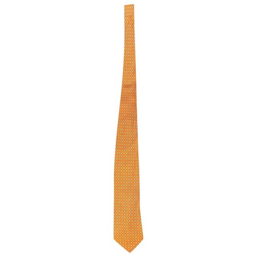 Pre-owned Ted Lapidus Silk Tie In Orange
