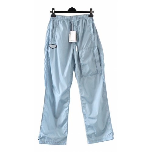 Pre-owned Givenchy Trousers In Blue