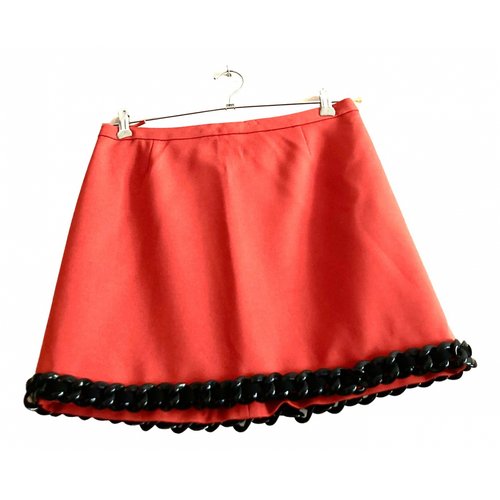 Pre-owned Moschino Cheap And Chic Mini Skirt In Orange