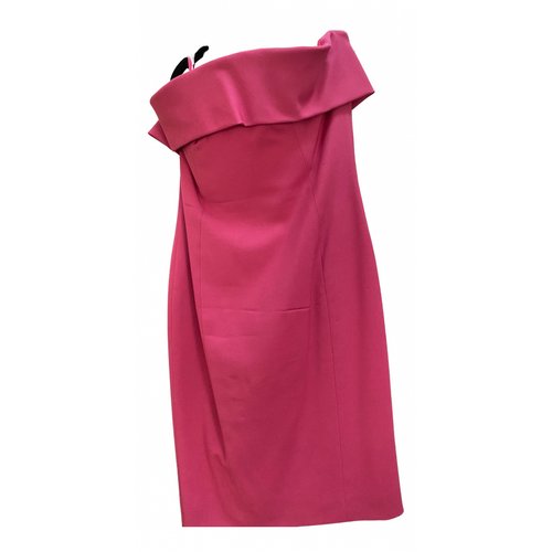 Pre-owned Dsquared2 Wool Mini Dress In Pink