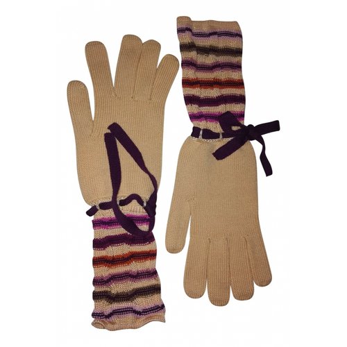 Pre-owned Missoni Wool Long Gloves In Multicolour