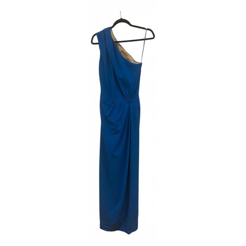Pre-owned Dsquared2 Wool Maxi Dress In Blue