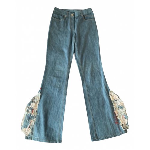 Pre-owned Galliano Large Pants In Blue