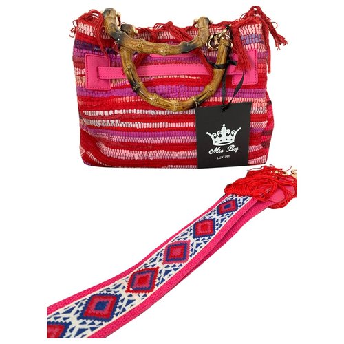 Pre-owned Mia Bag Cloth Handbag In Red