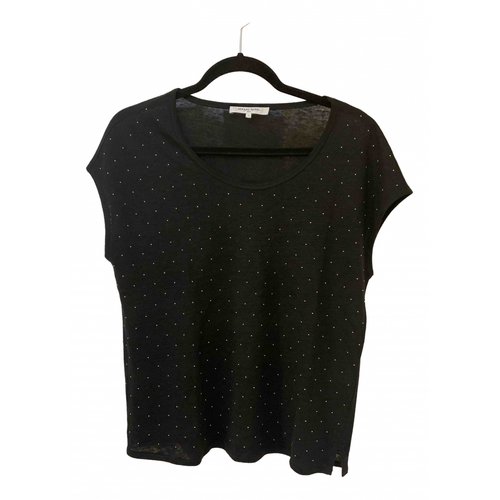 Pre-owned Gerard Darel Linen T-shirt In Black
