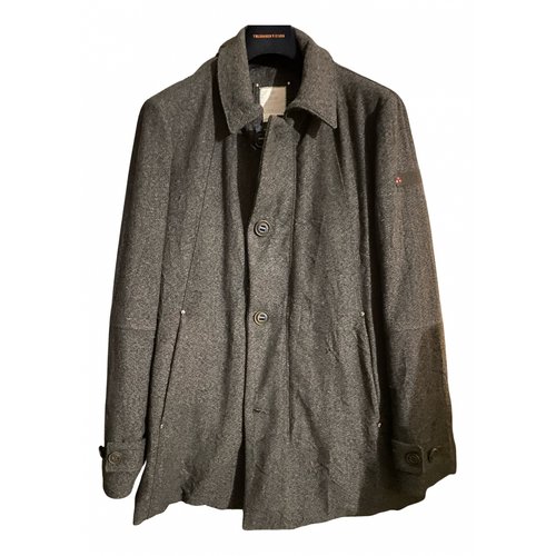 Pre-owned Peuterey Wool Coat In Grey