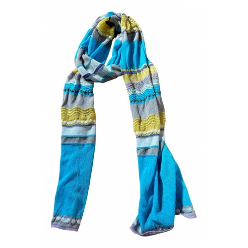 Pre-owned M Missoni Scarf In Blue