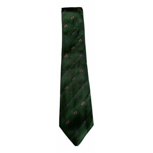 Pre-owned Etro Silk Tie In Green