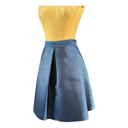Pre-owned P.a.r.o.s.h Silk Mid-length Skirt In Blue