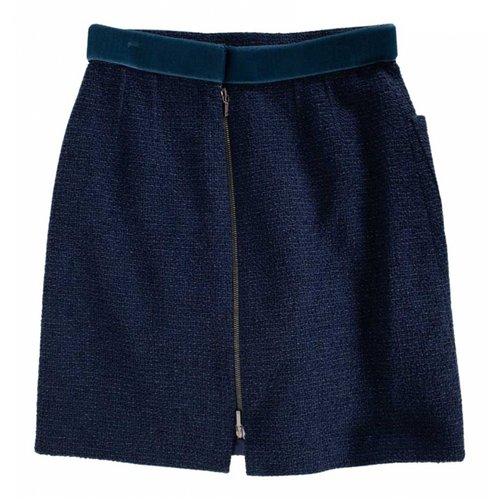 Pre-owned Chanel Mini Skirt In Navy