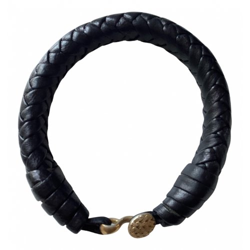 Pre-owned Roberto Cavalli Leather Jewellery In Black