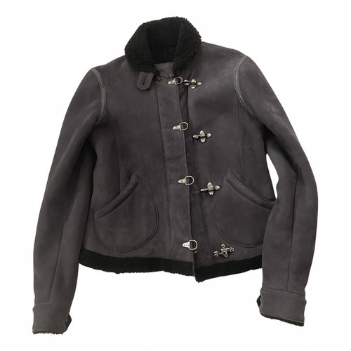 Pre-owned Spiewak Leather Jacket In Grey