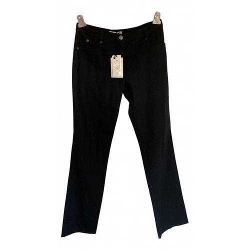 Pre-owned Emilio Pucci Straight Pants In Black