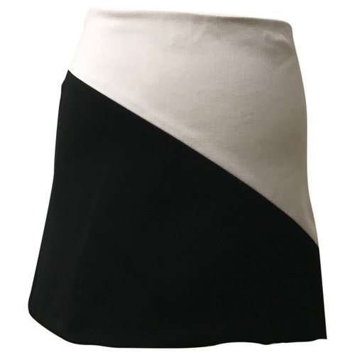 Pre-owned Dolce & Gabbana Wool Mini Skirt In White