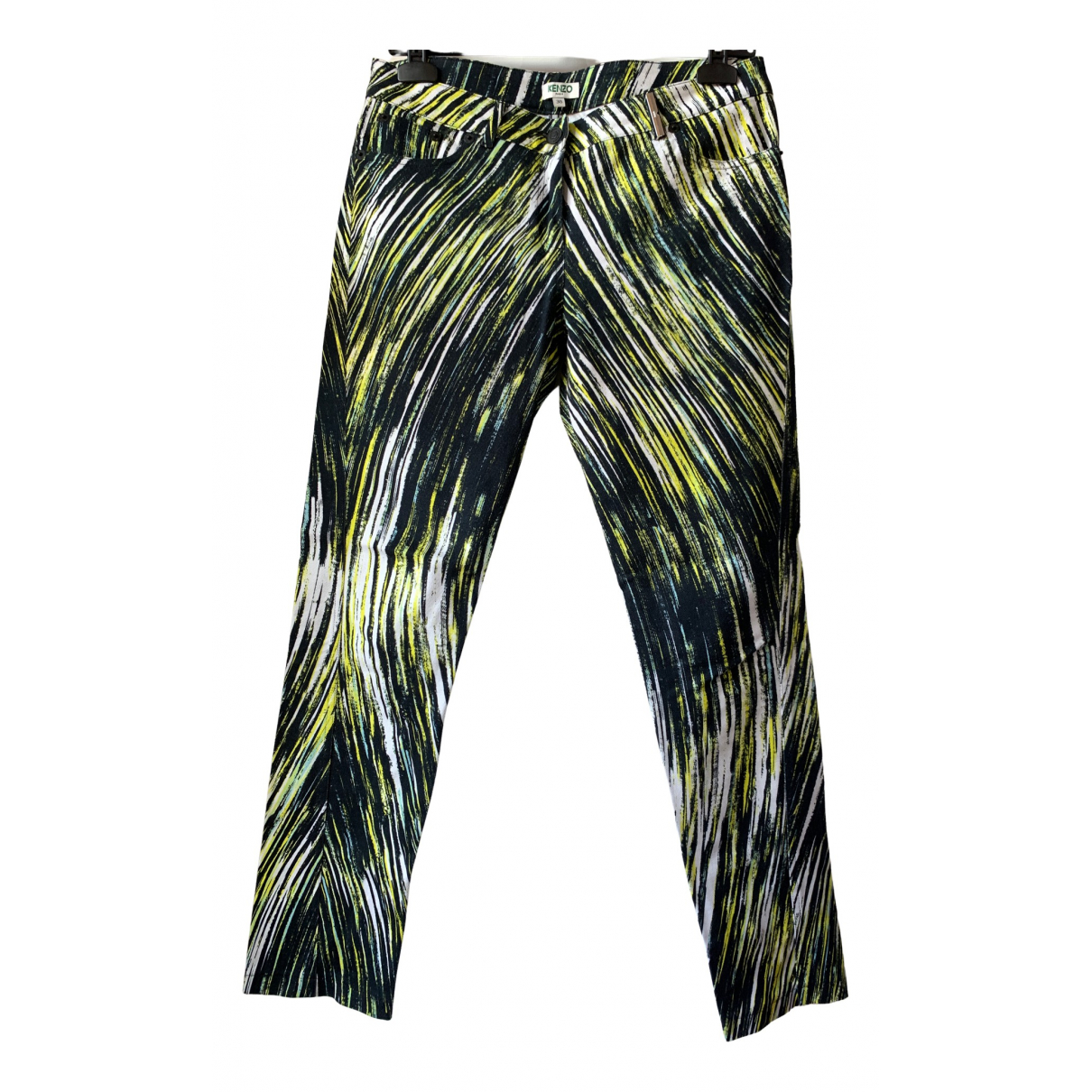 Pre-owned Kenzo Trousers In Green 