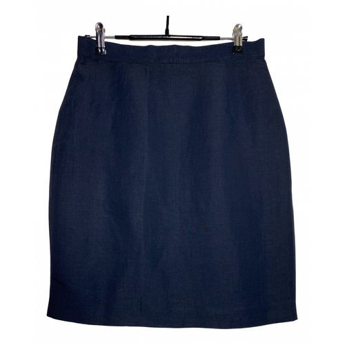 Pre-owned Emporio Armani Cashmere Mini Skirt In Blue