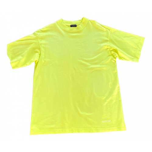 Pre-owned Balenciaga T-shirt In Yellow