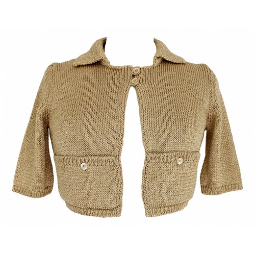 Pre-owned Moschino Cheap And Chic Cardigan In Gold