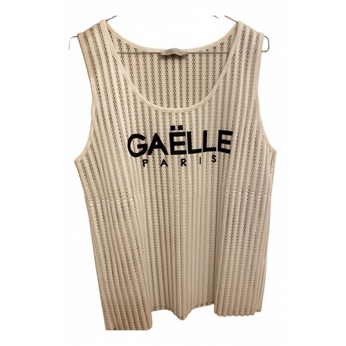 Pre-owned Gaelle Paris Vest In White