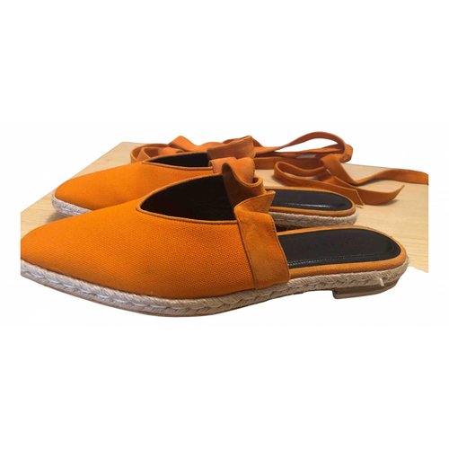 Pre-owned Jw Anderson Cloth Sandals In Orange