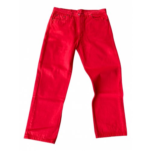 Pre-owned Levi's 501 Straight Jeans In Red