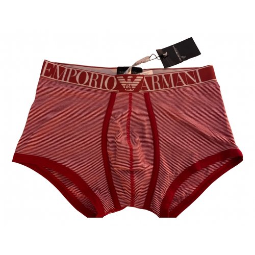 Pre-owned Emporio Armani Shorts In Red