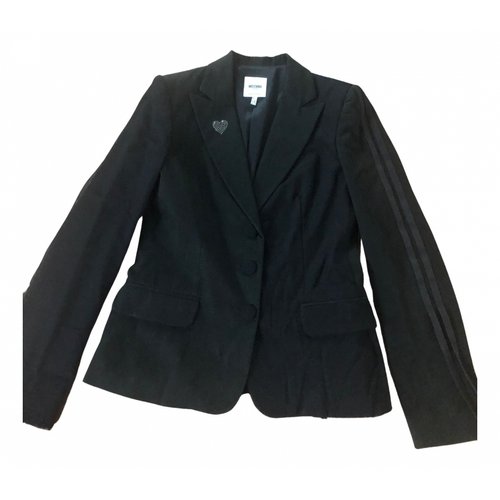 Pre-owned Moschino Cheap And Chic Velvet Jacket In Black