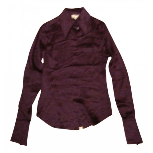 Pre-owned Malo Silk Shirt In Purple