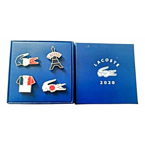 Pre-owned Lacoste Pin & Brooche In Blue