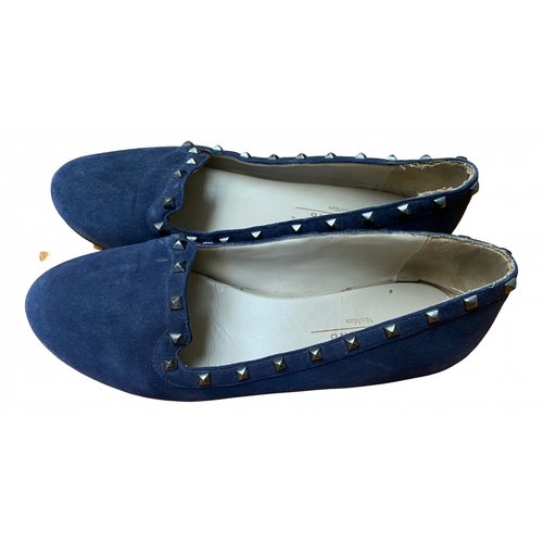 Pre-owned Max Mara Ballet Flats In Blue