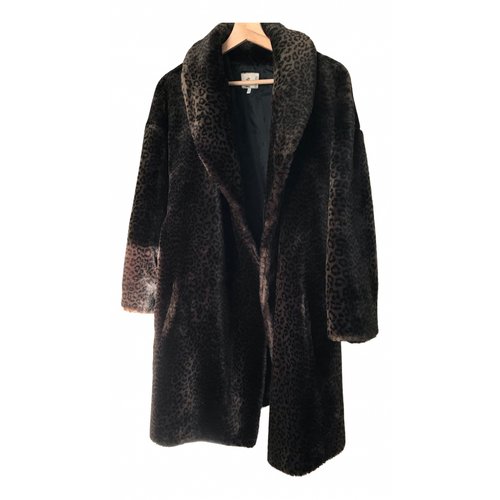Pre-owned Sonia Rykiel Faux Fur Coat In Brown