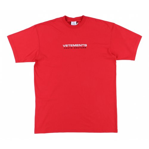 Pre-owned Vetements T-shirt In Red