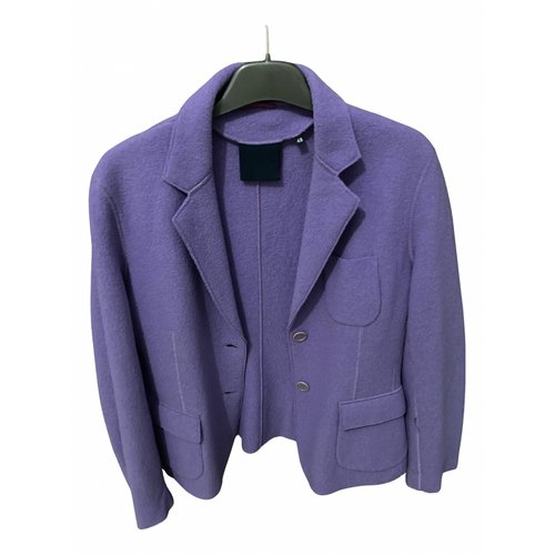 Pre-owned Aspesi Wool Blazer In Purple