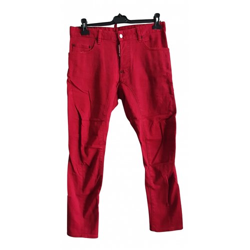 Pre-owned Dsquared2 Slim Jean In Red