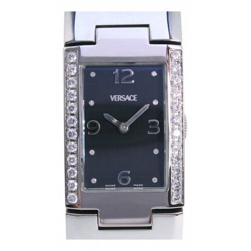 Pre-owned Versace Watch In Black