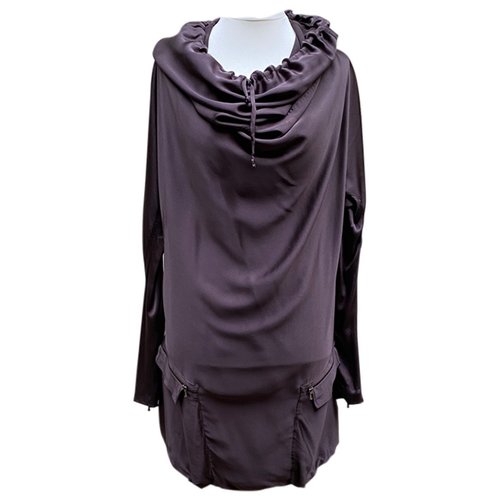 Pre-owned Lanvin Silk Maxi Dress In Purple