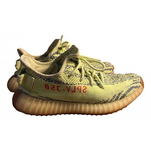Pre-owned Yeezy X Adidas Boost 350 V2 Cloth Trainers In Green