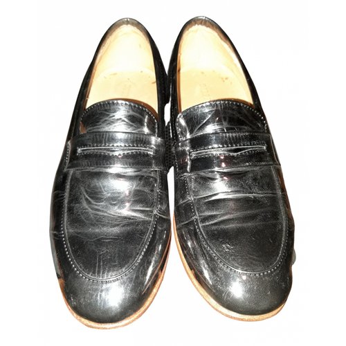 Pre-owned Dieppa Restrepo Leather Flats In Metallic