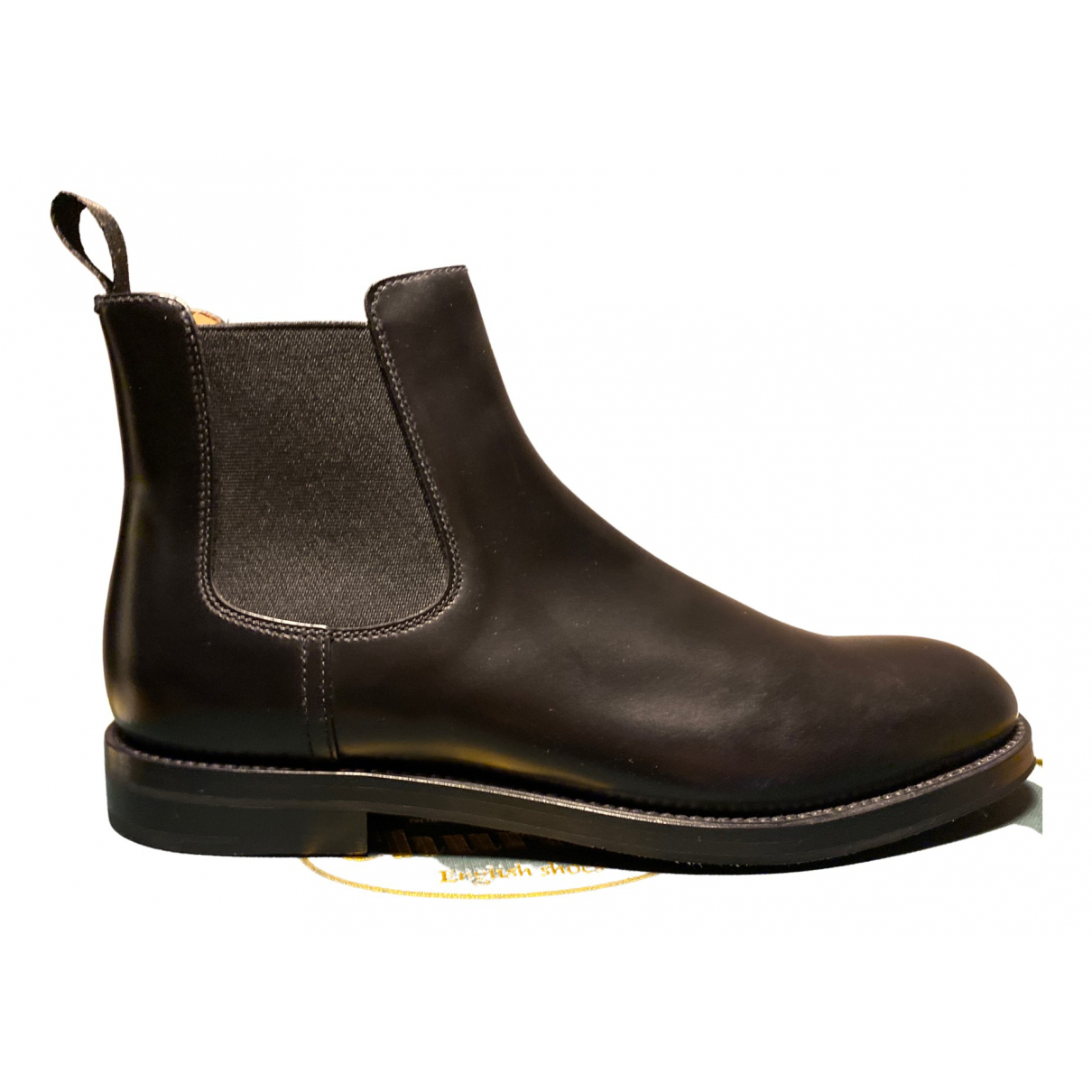 Pre-owned Church's Leather Biker Boots 