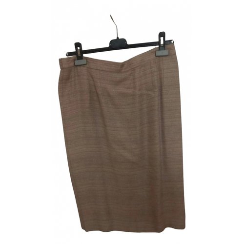 Pre-owned Weill Mid-length Skirt In Beige